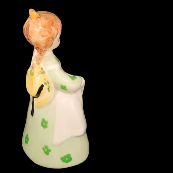 Vintage California Pottery DELEE? Rare freckled girl planter vase - Picture 3 of 10